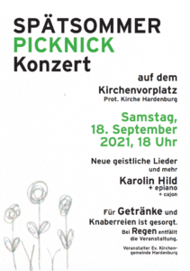 SPÄTSOMMER PICKNICK Konzert @ Kirchenvorplatz Port. Kirche Hardenburg
